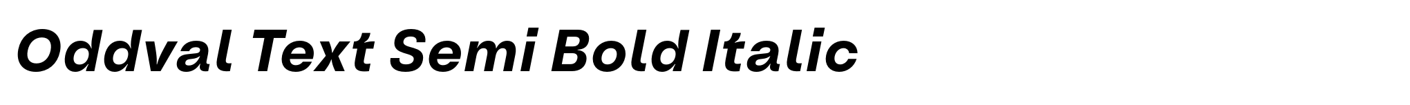 Oddval Text Semi Bold Italic image